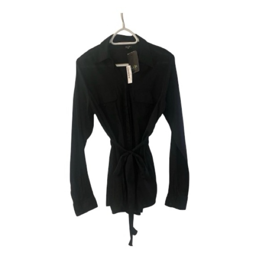 2/$20 - NWT Maternity Button Down Shirt withTie Belt / great for office wear